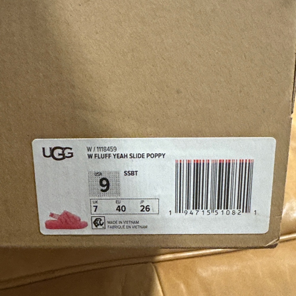 UGG Fuzzy Coral Slippers - Picture 5 of 5